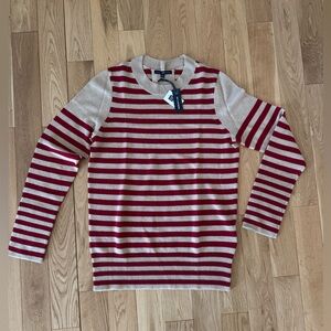 Gap Cashmere stripe sweater Large new